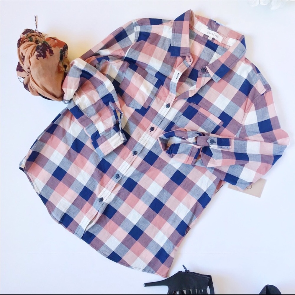 Eden and Olivia Button Down